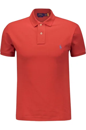 Ralph Lauren De heren polo combineert casual stijl met een slimfit pasvorm, gemaakt van zacht katoen