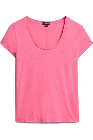 Superdry Dit casual T-shirt van heeft een stijlvolle U-hals en korte mouwen