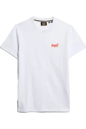 Superdry Het T-shirt Essential Logo van is een casual heren t-shirt met een ronde hals en korte mouwen