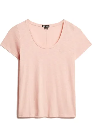 Superdry Dit casual T-shirt van heeft een stijlvolle U-hals en korte mouwen