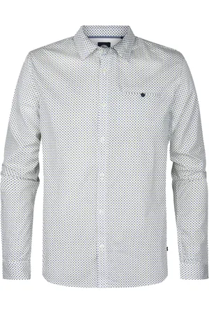 Petrol Industries Het Overhemd AOP van is een casual heren overhemd lange mouw met een button down kraag en grafisch patroon