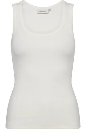 Copenhagen Muse De Top Civ van is een stijlvolle, mouwloze top met een minimalistisch design en een U-hals