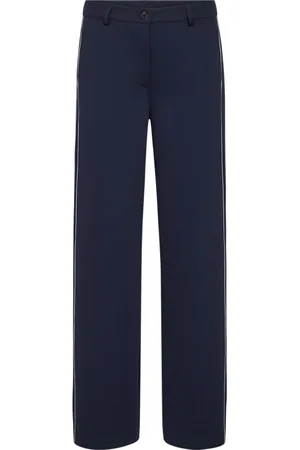 Freequent De Pantalon Nanni van is een stijlvolle pantalon met rechte pijpen en een effen patroon