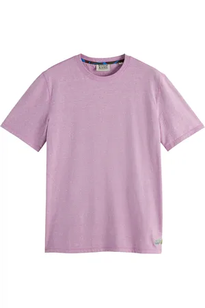 Scotch&Soda Het T-shirt Melange van is een casual heren T-shirt met een ronde hals en korte mouwen