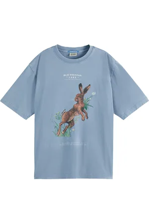 Scotch&Soda Het T-shirt Washed Artwork van is een casual dames t-shirt met een opvallende dierenprint