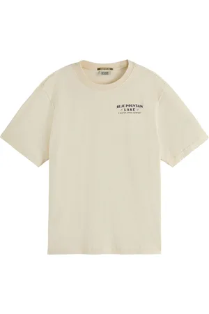 Scotch&Soda Het T-shirt Washed Artwork van is een casual dames t-shirt met een opvallende dierenprint