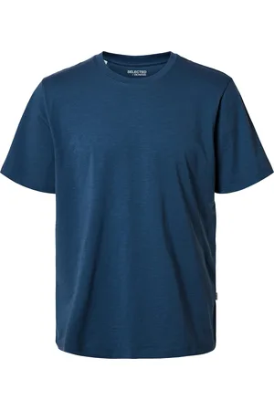 SELECTED Het T-shirt Aspen van is een casual heren T-shirt, gemaakt van comfortabel katoen