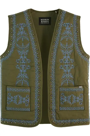 Scotch&Soda De Gilet Floral van is een stijlvol vest zonder mouwen met een uniek bloemenpatroon