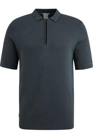 Cast Iron De Polo van combineert een casual stijl met een polokraag en ritssluiting