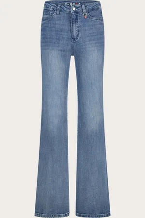 Florèz De Ana Flared jeans van combineert casual stijl met een hoge taille en relaxed fit