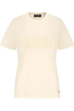 Lady Day Het T-shirt Bisou van is een casual dames T-shirt met een ronde hals en korte mouwen