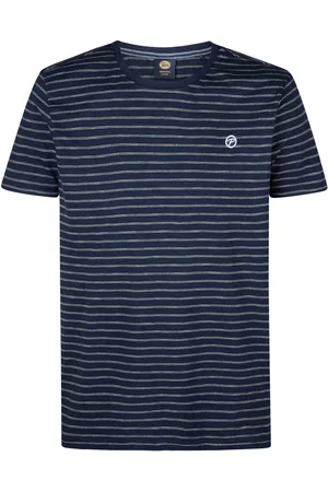 Petrol Industries Het T-Shirt van is een casual heren t-shirt met een normale taille en opstaande kraag