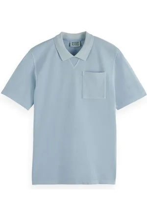 Scotch&Soda De Polo Washed Chest Pocket van is een stijlvolle heren polo met een polokraag en korte mouwen
