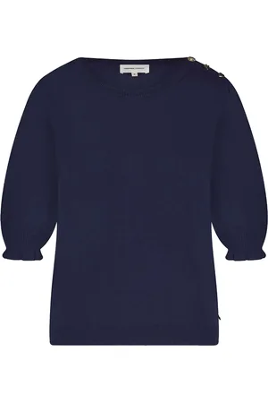 Fabienne Chapot De Molly Pullover van is een casual trui met een ronde hals en 3 kwart mouwen