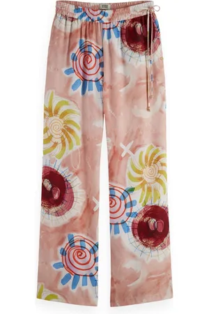 Scotch&Soda De Broek Gia van is een casual lange broek met een elastische taille