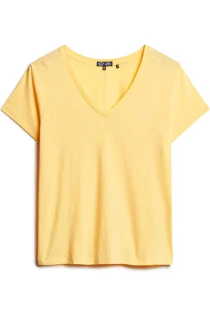 Superdry Het V neck dames T-shirt van combineert casual stijl met een elegante V-hals en korte mouwen