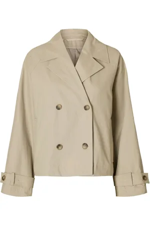 SELECTED De Trenchcoat Cilo Kort van is een stijlvolle tussenjas