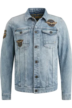PME Legend™ Spijkerjas Summer van is een stijlvolle spijkerjas met een effen patroon