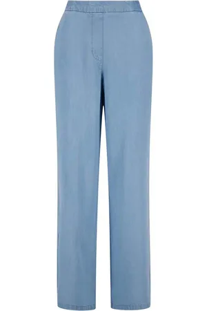 Zusss Broek Wijd Model van biedt comfort en stijl met een elastische taille en rechte pijpen