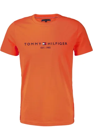 Tommy Hilfiger Het T-shirt Tommy Logo van is een casual heren t-shirt met een ronde hals en korte mouwen