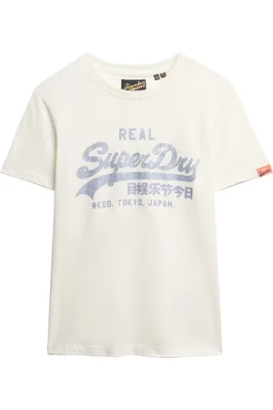Superdry Het T-shirt Rhinestone van is een casual dames t-shirt met korte mouwen en een ronde hals