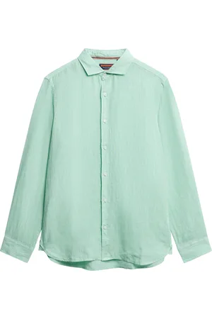 Superdry Het Overhemd Vacation van is een casual herenoverhemd met een opstaande kraag en lange mouwen