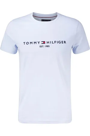 Tommy Hilfiger Het T-shirt Tommy Logo van is een casual heren t-shirt met een ronde hals en korte mouwen