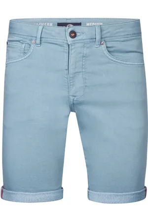 Petrol Industries De Short Ros Denim van is een casual heren short met een normale taille en slimfit pasvorm
