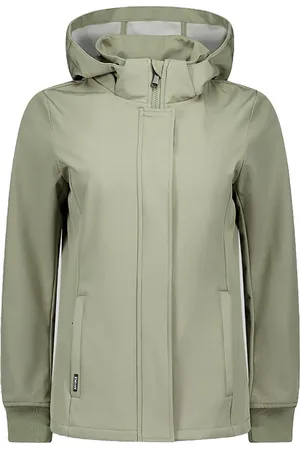 Airforce De Softshell Jas van is een stijlvolle tussenjas met een effen patroon en een praktische capuchon