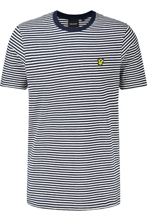 Lyle & Scott T-shirt Streep van lyle&scott biedt een casual stijl met korte mouwen en een ronde hals