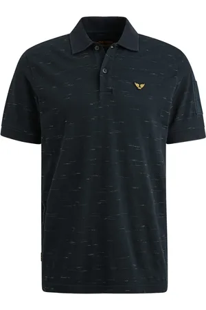 PME Legend™ De Polo Jacquard van is een stijlvolle heren polo met een opstaande kraag en knoopsluiting