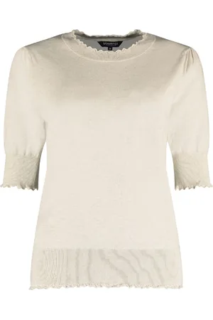 bloomings De top is een elegante dames top korte mouw met een minimalistisch ontwerp