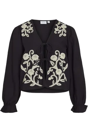 VILA De Blouse Polene van is een bohemian dames blouse met een losse pasvorm