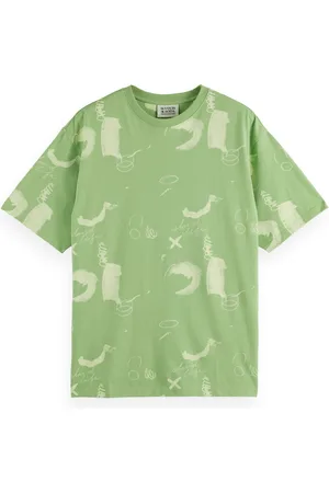 Scotch&Soda T-shirt AOP van biedt een casual stijl met een grafisch patroon