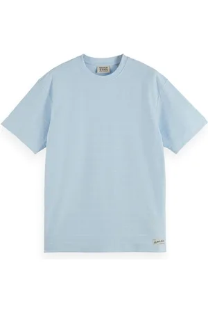 Scotch&Soda Het T-shirt Towelling Striped van is een casual heren t-shirt met een ronde hals en een relaxed pasvorm