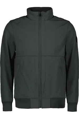 Airforce De Softshell Jas van is een minimalistische tussenjas met een opstaande kraag, lange mouwen en een regular pasvorm