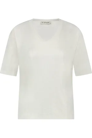 In Shape De Top Day van is een elegante dames top korte mouw, perfect voor zomerse dagen