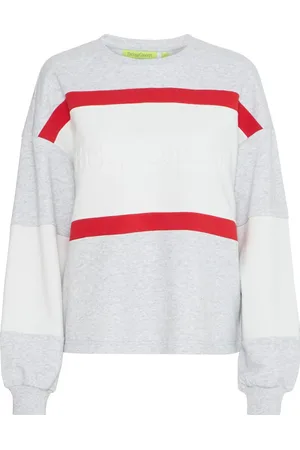 TheJoggConcept De JC Saja Sweat van is een casual dames sweater met een boxy fit en ribgebreide mouwboorden