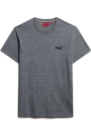 Superdry Het T-shirt Essential Logo van is een casual heren t-shirt met een ronde hals en korte mouwen