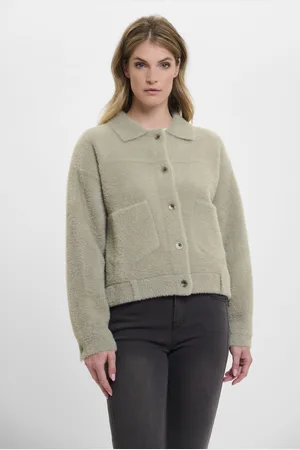 Rino & Pelle De Boxy jacket van is een stijlvol vest met een effen patroon en lange mouwen