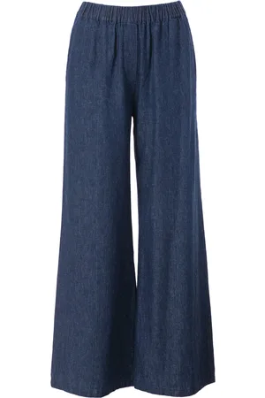 JcSophie De Broek Giovanni van is een stijlvolle dames lange broek met een elastische taille en wijde pijpen
