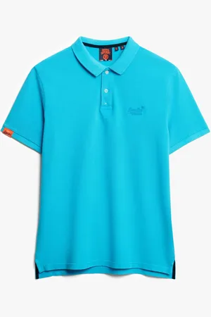 Superdry De Vint Destroy Polo van is een stijlvolle heren polo met een opstaande kraag en knoopsluiting