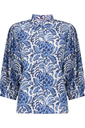 Geisha Blouse van met een verfijnd bloemenpatroon