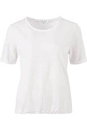 Enjoy Het Shirt van biedt een casual stijl met een ronde halslijn en korte mouwen
