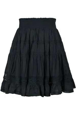 Neo Noir De Rok Callia Voile van is een bohemian stijl mini met een elastische taille, ideaal voor korte rokken
