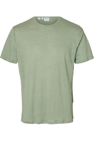 SELECTED T-shirt Bet van is een casual heren T-shirt met een effen patroon
