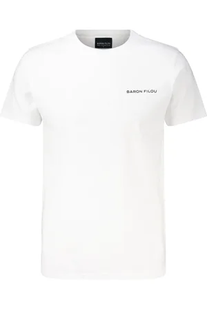 baron filou Het T-shirt Champagne Splasher van is een casual heren t-shirt met een ronde hals en korte mouwen