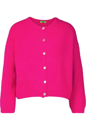 Bomont Het vestje van is een casual damesvest met een boxy fit, knopen, ronde hals en lange mouwen