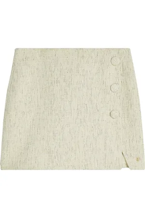 Josh V De Rok Lotti van is een verfijnde dames rokken, ontworpen met een hoge taille en een klassiek geweven patroon