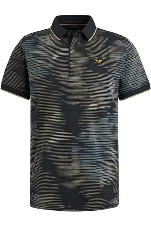 PME Legend™ De polo is een sportieve heren polo met een opstaande polokraag en lange mouwen